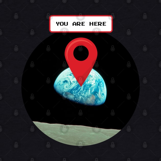 You are here: Earthrise, Apollo 8 by Synthwave1950